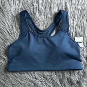 Avia Wireless Racerback Sports Bra Womens Size Small Blue Wirefree